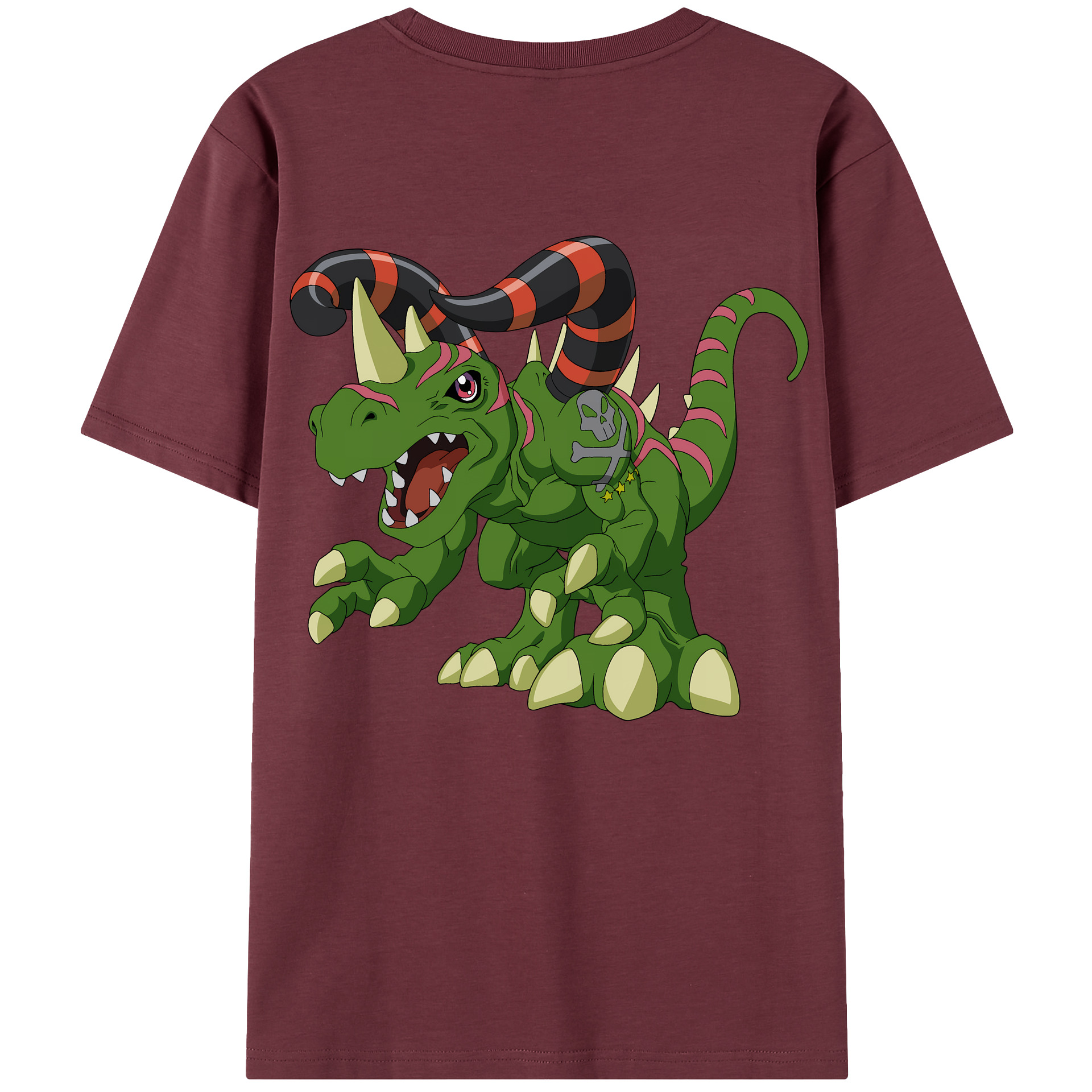 （画像用） Digimon デジタルモンスター/デジモン 綿100％半袖Tシャツ（背面プリント）
